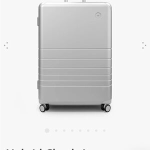Monos Silver Hard Shell Suitcase